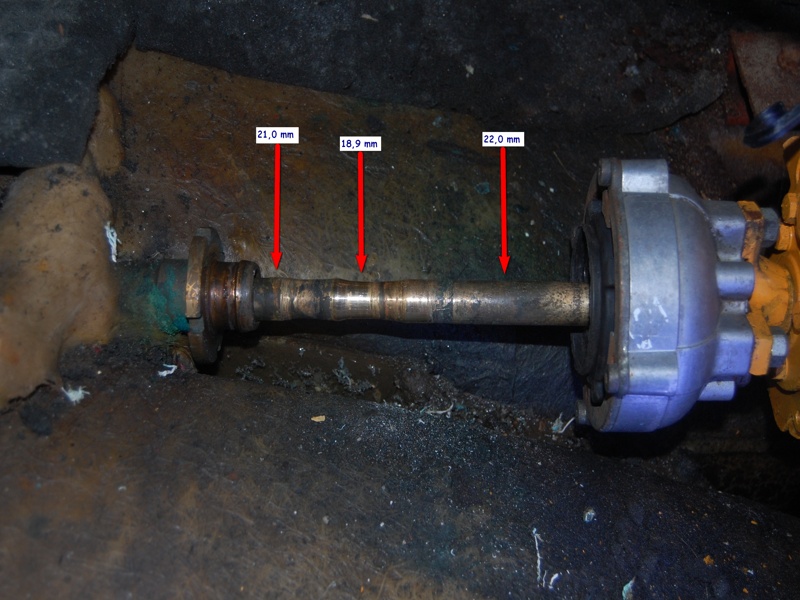 slijtage schroefas bij afdichting 800